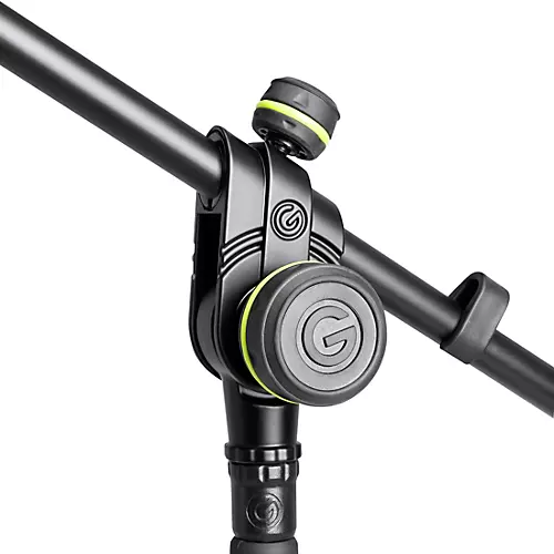 Gravity Stands Short Microphone Stand With Round Base And 2-Point Adjustment Telescoping Boom