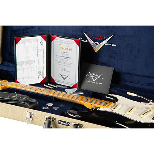 Fender Custom Shop 1958 Stratocaster Journeyman Relic Electric Guitar Masterbuilt by Todd Krause Black