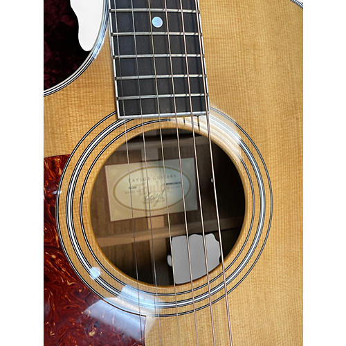 Used Taylor 412CE Left Handed Natural Acoustic Electric Guitar Natural