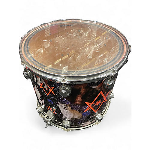 Used DW 5 Piece COLLECTOR'S CUSTOM SERIES MAPLE KITTEN WRAP Drum Kit KITTEN WRAP