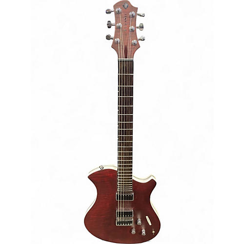 Used Relish Guitars Mary Limited Burgundy Flame Hollow Body Electric Guitar Burgundy Flame