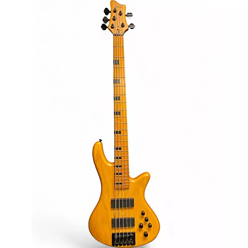 Used Schecter Guitar Research session  Natural Electric Bass Guitar Natural