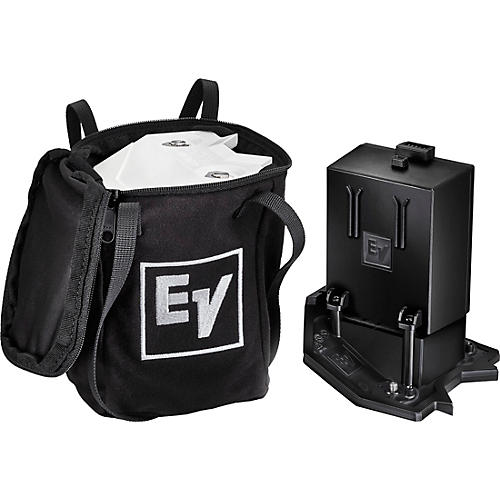 Electro-Voice EVERSE 12 Weatherized Battery-Powered Loudspeaker Pair With Extra Battery, Duffel Bags & Speaker Stands