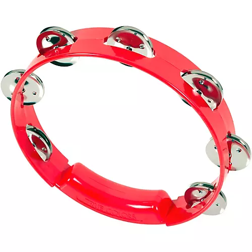 Rhythm Tech True Colors Tambourine Red 8 in.
