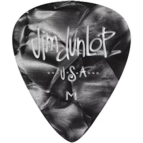 Dunlop Premium Celluloid Classic Guitar Picks 1 Dozen Purple Pearloid Medium