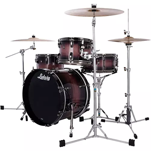 Ludwig Maple Exotic 3-Piece Downbeat Shell Pack with 20 in. Bass Drum Nocturne Burst