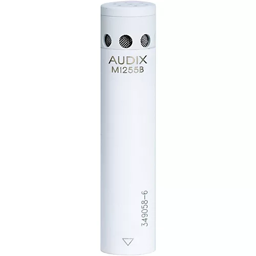 Audix M1255B Miniturized High Output Condenser Microphone for Distance Miking Supercardioid White