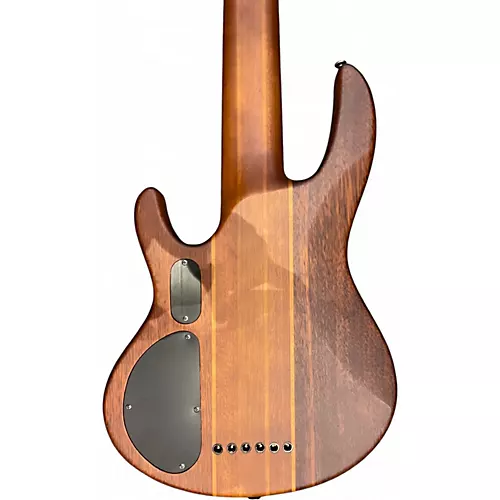 Used ESP LTD D6 6 String NATURAL SATIN RED Electric Bass Guitar NATURAL SATIN RED