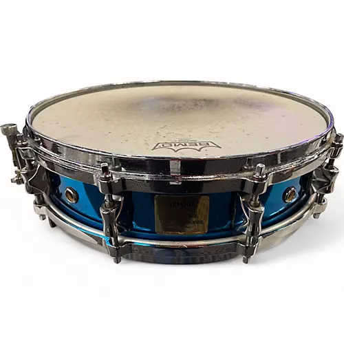 Used Yamaha 14in David Garibaldi Signature  Brass Snare  Blue Nickel Brass Drum Blue Nickel Brass 33