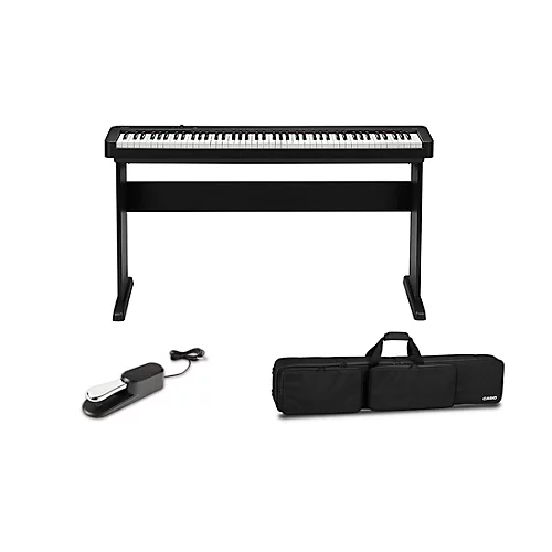 Casio CDP-S110 Digital Piano With CS-46 Stand, Sustain Pedal and Bag Black