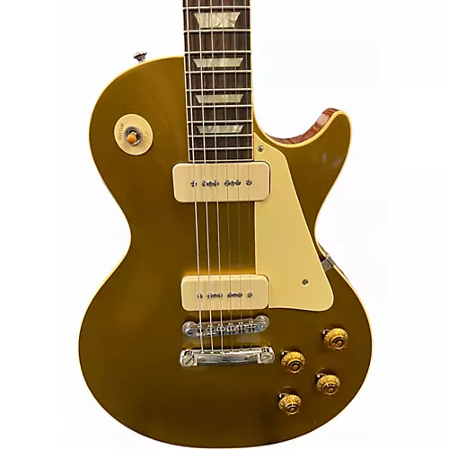 Used Gibson 56 Les Paul Standard Custom Gold Top Solid Body Electric Guitar Gold Top