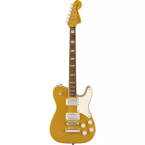 Squier Paranormal Troublemaker Telecaster Deluxe Limited-Edition Electric Guitar Aztec Gold