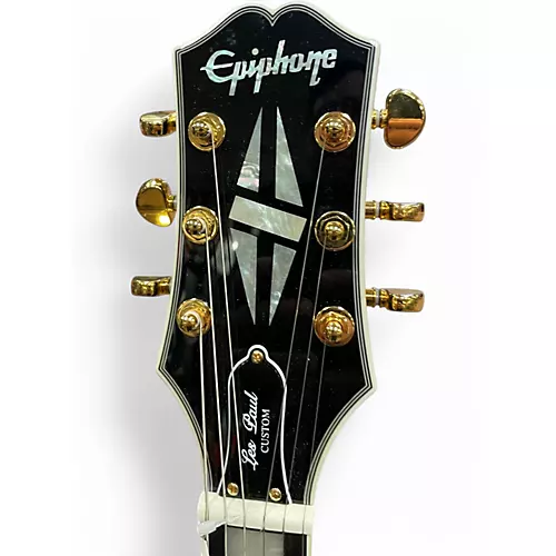 Used Epiphone Les Paul Custom Antique Ivory Solid Body Electric Guitar Antique Ivory