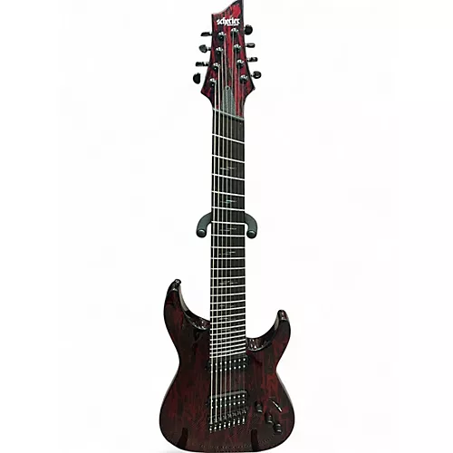 Used Schecter Guitar Research C-8 MS Silver Mountain  Blood Moon Solid Body Electric Guitar Blood Moon