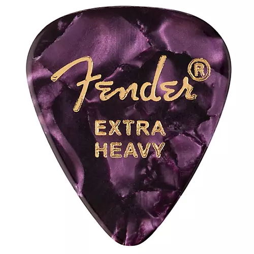 Fender 351 Premium Celluloid Guitar Picks 12-Pack Purple Moto X-Heavy