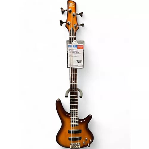 Used Ibanez SR370 Tobacco Sunburst Electric Bass Guitar Tobacco Sunburst