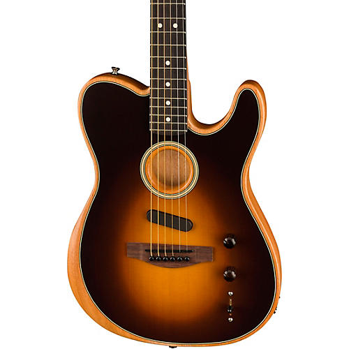 Fender Acoustasonic Player Telecaster Acoustic-Electric Guitar Brushed Black