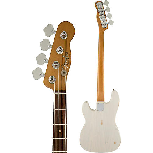 Fender Mike Dirnt Road Worn Precision Bass White Blonde Rosewood Fingerboard