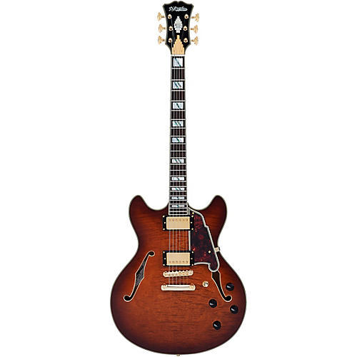 Open-Box D'Angelico Excel DC XT Semi-Hollow Electric Guitar With Stopbar Tailpiece Condition 2 - Blemished Amaretto Burst 197881073169