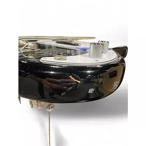 Used 2017 Fender American Professional Precision Bass Black Electric Bass Guitar Black