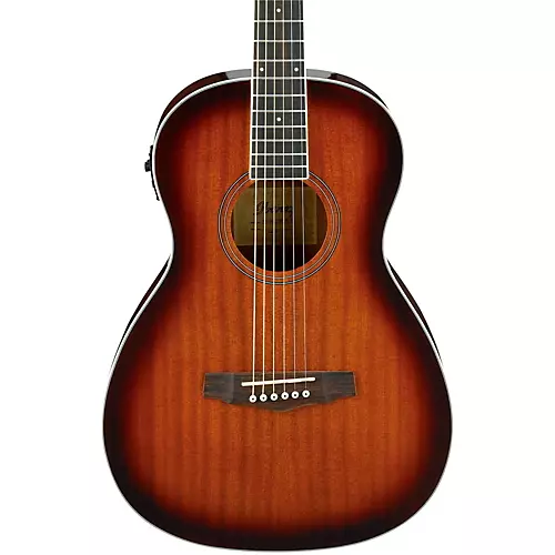 Ibanez PN12E Parlor Acoustic-Electric Guitar Vintage Mahogany Sunburst