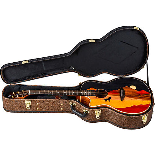 Luna Vista Wolf Tropical Wood Left-Handed Acoustic-Electric Guitar Gloss Natural
