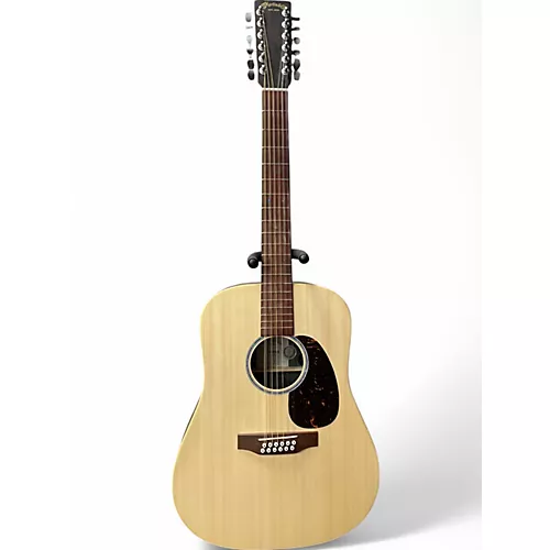 Used Martin dx2 Natural 12 String Acoustic Electric Guitar Natural