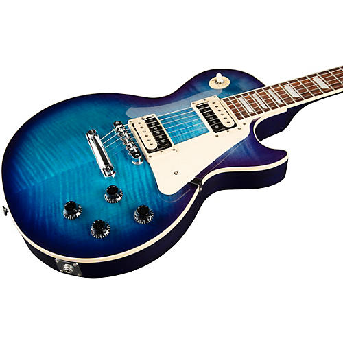 Gibson Les Paul Traditional Pro V AAA Flame Top Electric Guitar Dark Purple Burst