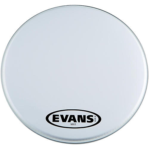 EVANS MX1 White Marching Bass Drum Head 24 in.