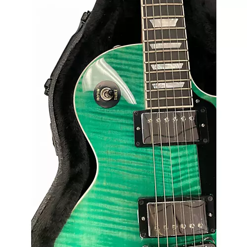 Used Gibson Les Paul Modern Green Solid Body Electric Guitar Green