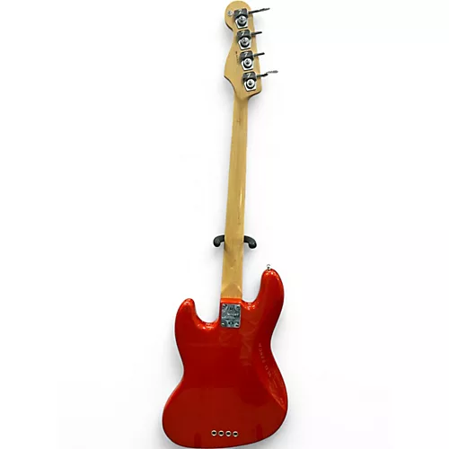 Used Fender American Standard Jazz Bass Transparent Orange Electric Bass Guitar Transparent Orange