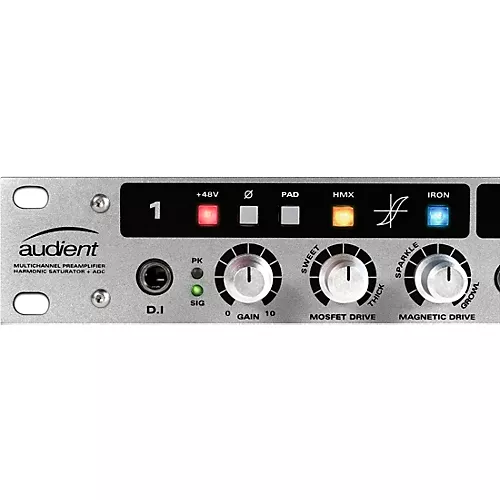 Audient ASP800 8-Channel Microphone Preamplifier and ADC With HMX & IRON Enhancement Circuitry