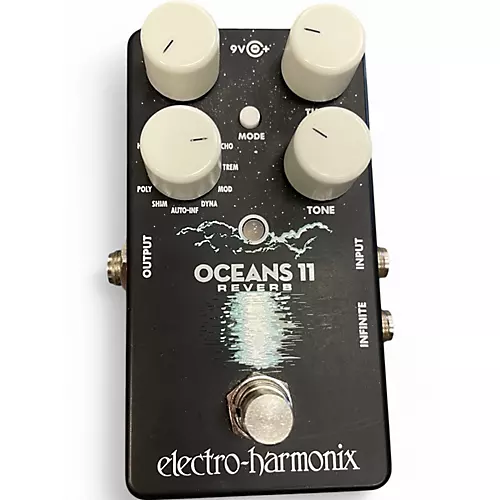 Used Electro-Harmonix Oceans 11  Reverb Effect Pedal