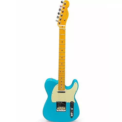 Used Fender American Professional II Telecaster miami blue Solid Body Electric Guitar miami blue