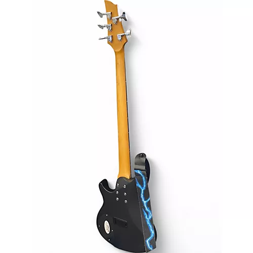 Used Schecter Guitar Research C-5 deluxe Black Electric Bass Guitar Black