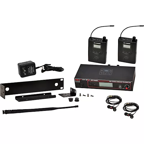 Galaxy Audio 1200 Series Wireless Personal Monitor Twin Pack With EB4 Ear Buds Band D