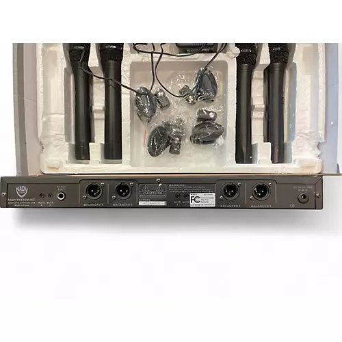 Used Nady 401X QUAD WIRELESS MICROPHONE SYSTEM Handheld Wireless System