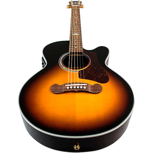 Epiphone J-200 EC Studio Parlor Acoustic-Electric Guitar Vintage Sunburst