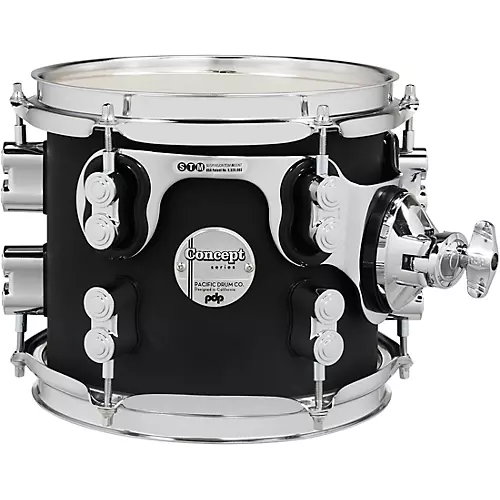 PDP by DW Concept Maple Rack Tom with Chrome Hardware 8 x 7 in. Twisted Ivory