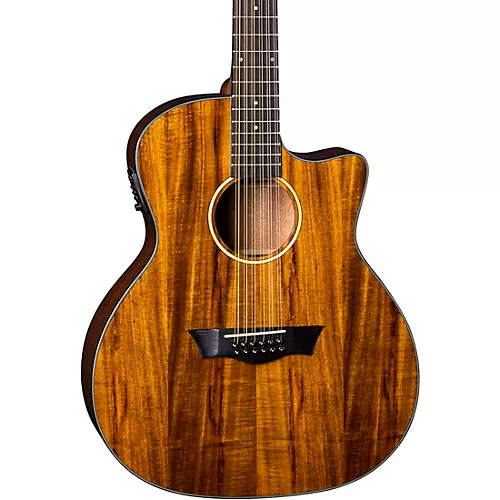 Dean AXS Exotic Cutaway Acoustic-Electric 12-String Guitar Koa