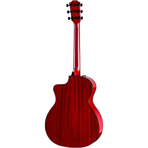 Taylor 224ce Mahogany Special-Edition Grand Auditorium Acoustic-Electric Guitar Trans Red