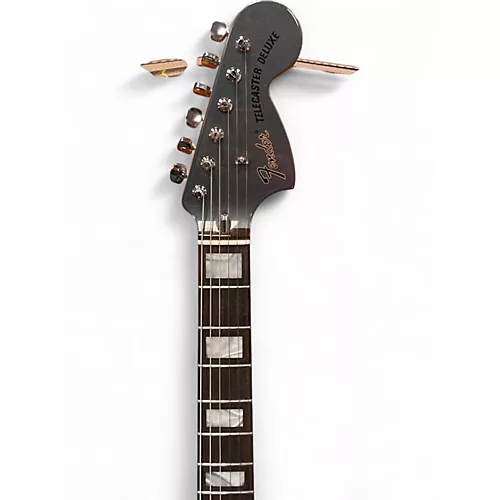 Used Fender Chris Shiflett Telecaster Deluxe Charcoal Frost Metallic Solid Body Electric Guitar Charcoal Frost Metallic