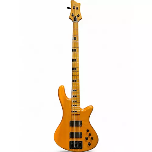 Used 2020s Schecter Guitar Research Riot 4 String Natural Electric Bass Guitar Natural