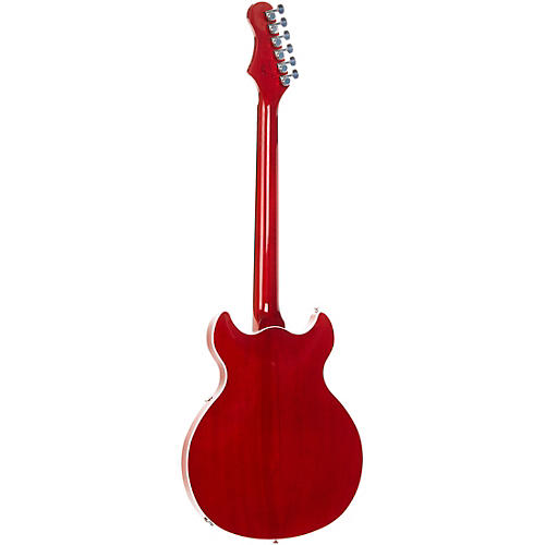Harmony Comet Semi-Hollow Electric Guitar Trans Red