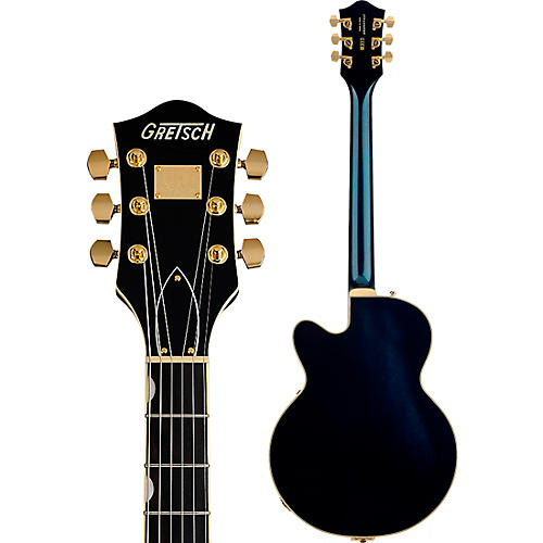 Gretsch Guitars Broadkaster Jr. LX Center Block with String-Thru Bigsby and Gold Hardware Electric Guitar Blackberry