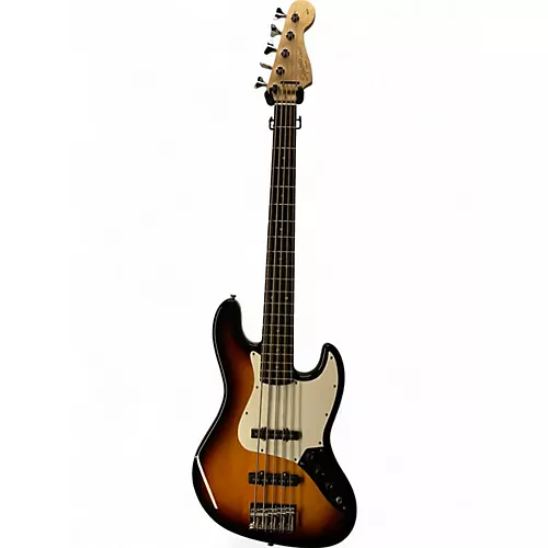 Used Squier Affinity Jazz Bass V 5 String 2 Color Sunburst Electric Bass Guitar 2 Color Sunburst