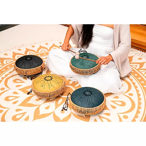 MEINL Sonic Energy B Minor Medium Octave Steel Tongue Drum Black