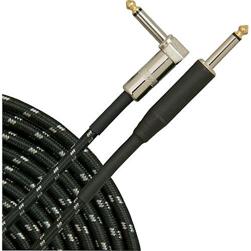 Musician's Gear Tweed Right Angle Instrument Cable Gold 20 ft.
