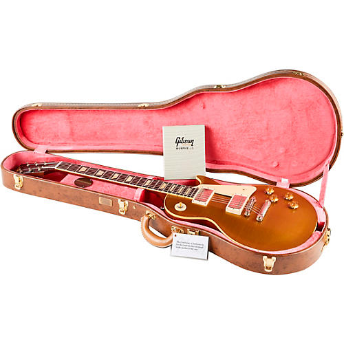 Gibson Custom Murphy Lab 1957 Les Paul Goldtop Darkback Reissue Light Aged Electric Guitar Double Gold