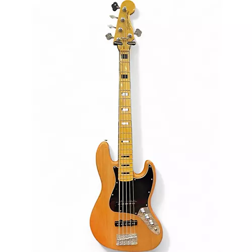 Used Squier Classic Vibe 70s Jazz Bass V Natural Electric Bass Guitar Natural